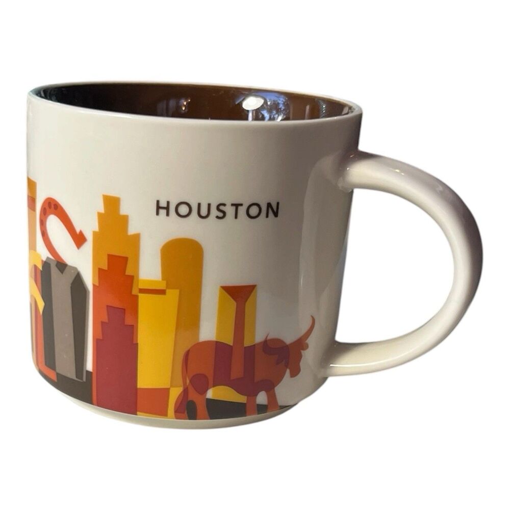 Starbucks Houston You Are Here Coffee Mug 2013 Ceramic 14 oz